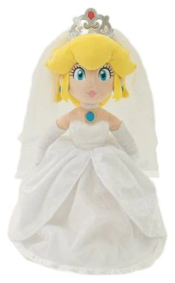 Super Mario Plüschfigur Princess Peach Wedding