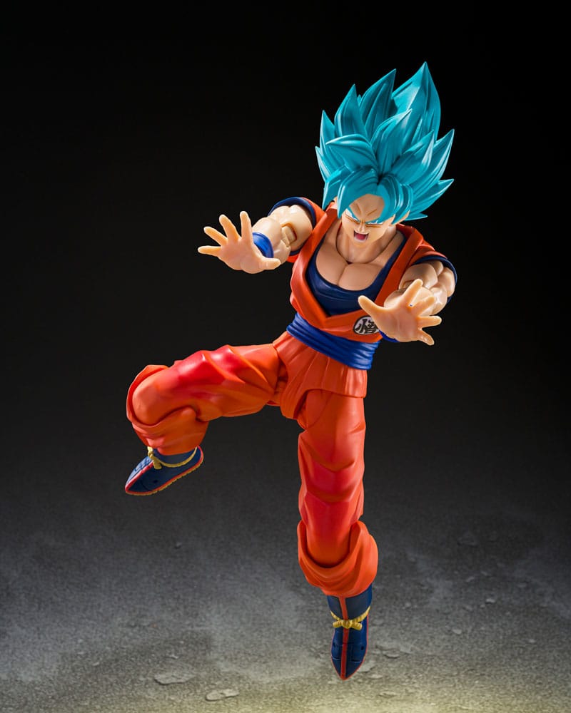 Super Saiyan God Super Son Guko (Blue power transcending Limits) Bandai Tamashii Nations - Image 5