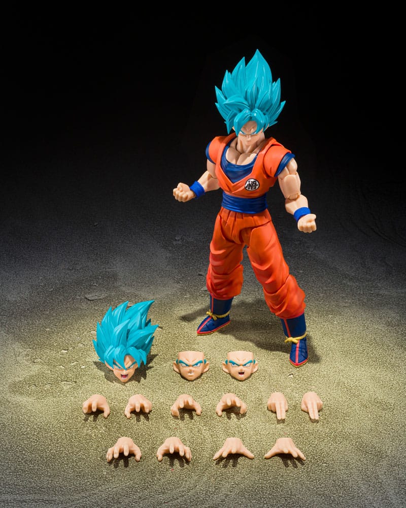 Super Saiyan God Super Son Guko (Blue power transcending Limits) Bandai Tamashii Nations - Image 7