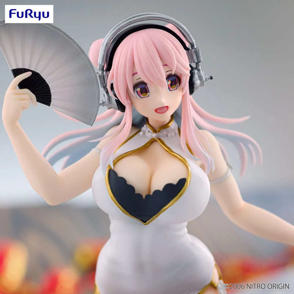 Super Sonico Trio-Try-iT White China Dress Ver. Furyu - Image 3