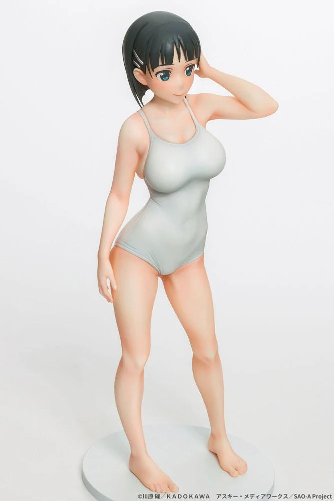 Sword Art Online PVC Statue Suguha Kirigaya Leafa White Swimsuit Ver. - Image 10