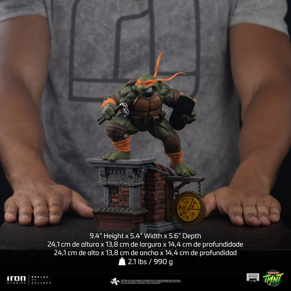 Teenage Mutant Ninja Turtles Art Scale Statue Michelangelo Unleashed - Image 4