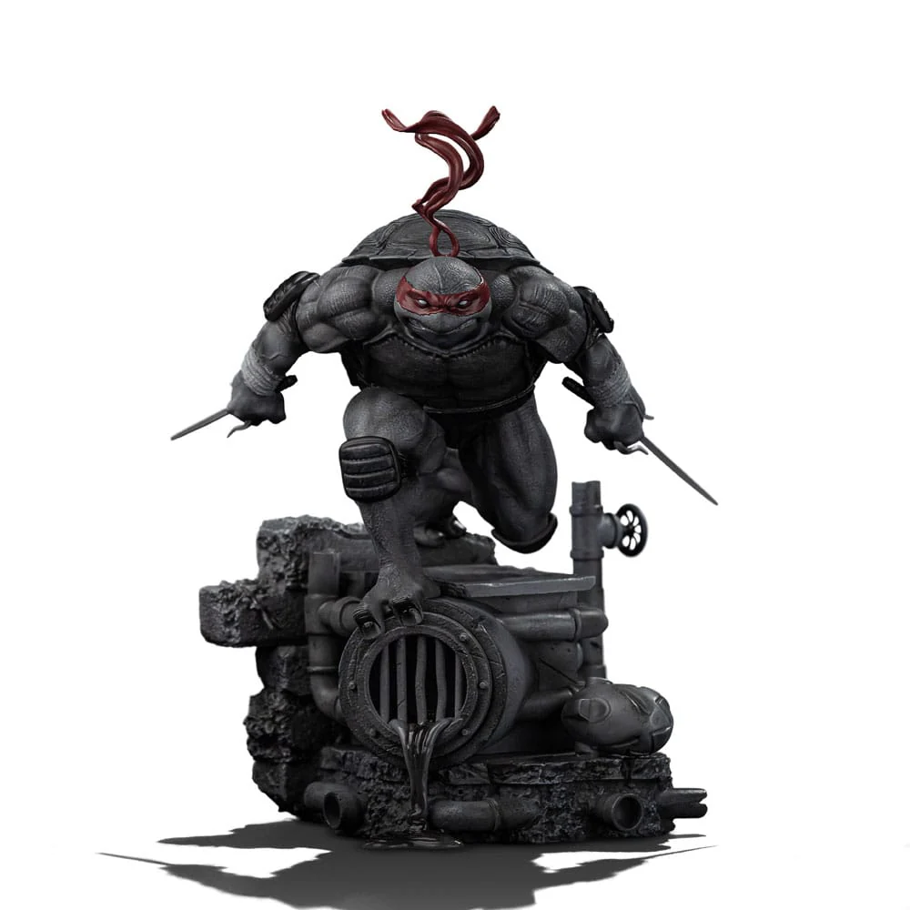 Teenage Mutant Ninja Turtles Art Scale Statue Raphael Black and White Variant heo exclusive - Image 2