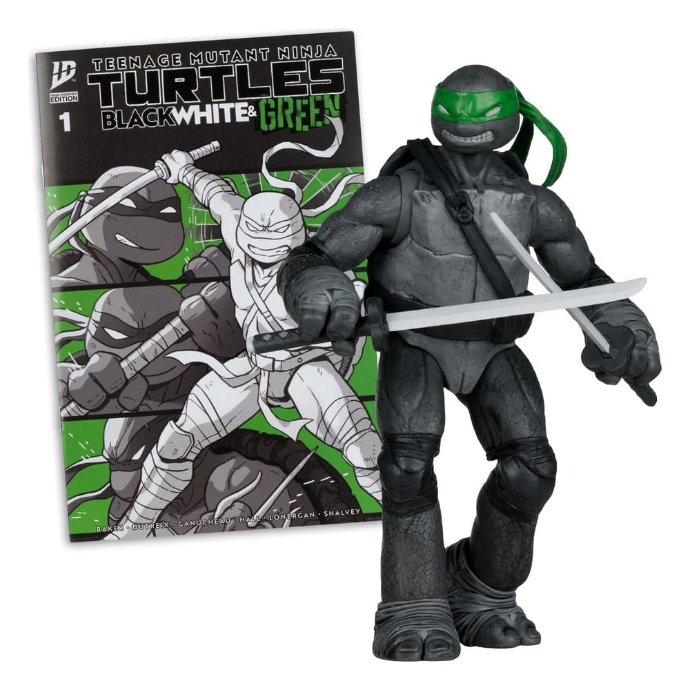 Teenage Mutant Ninja Turtles Page Punchers Actionfigur Leonardo (Black White & Green) (Red Platinum Edition) - Image 2