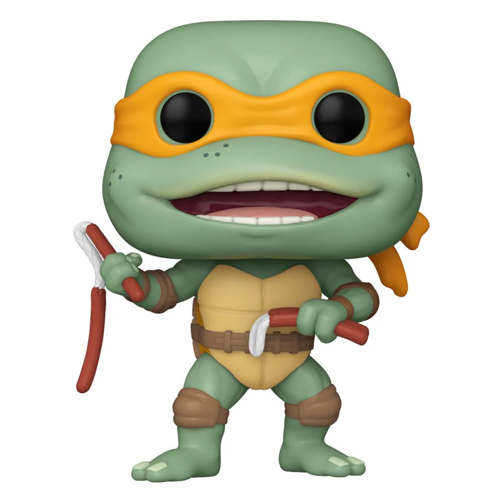 Teenage Mutant Ninja Turtles POP! Movies Vinyl Figur Michelangelo Sausage Link Nunchucks