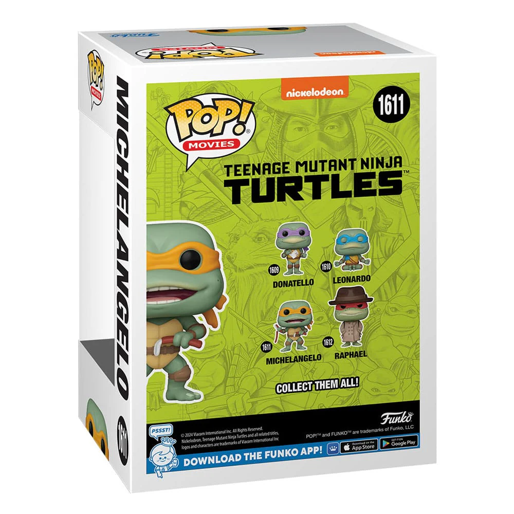 Teenage Mutant Ninja Turtles POP! Movies Vinyl Figur Michelangelo Sausage Link Nunchucks - Image 3