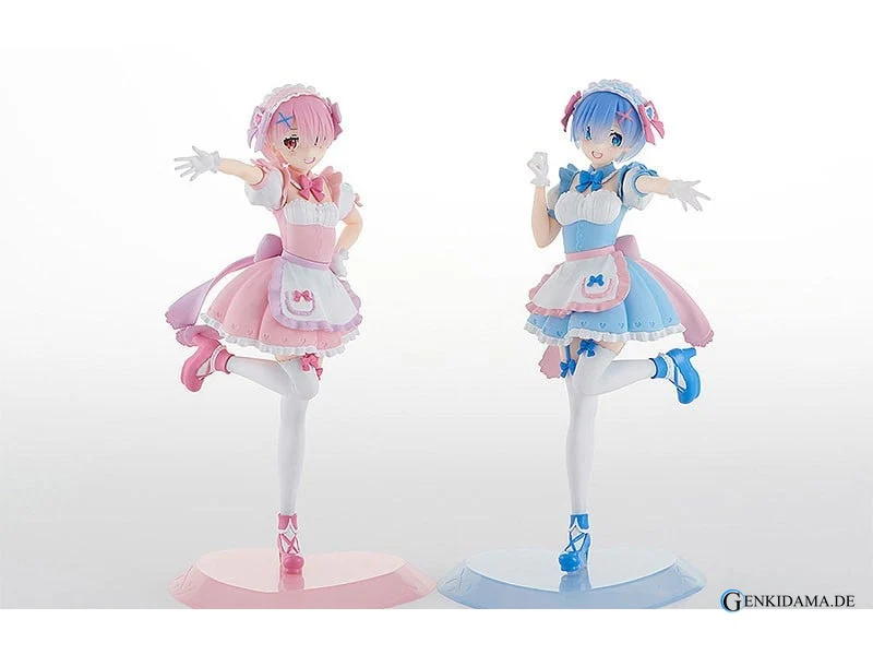 Tenitol Yumekawa Maid Rem & Ram: Set With Bonus (PVC Figure)