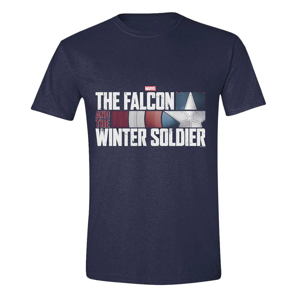 The Falcon and the Winter Soldier T-Shirt Action HR Logo Navy