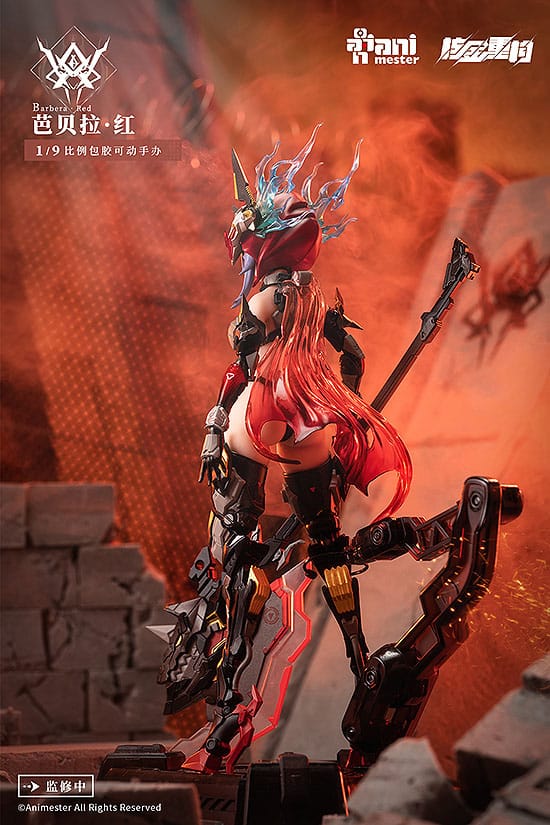 Thunderbolt-barbera red Animester Alloy Articulated Assemblable Model - Image 10