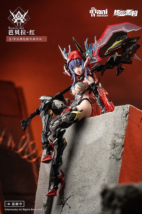 Thunderbolt-barbera red Animester Alloy Articulated Assemblable Model - Image 13