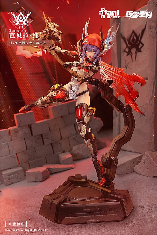 Thunderbolt-barbera red Animester Alloy Articulated Assemblable Model - Image 15