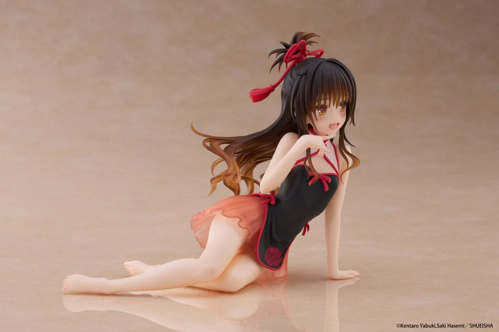 To Love-Ru Darkness PVC Statue Desktop Cute Figure Mikan Yuki Chinese Dress Ver. - Beschädigte Verpackung - Image 5
