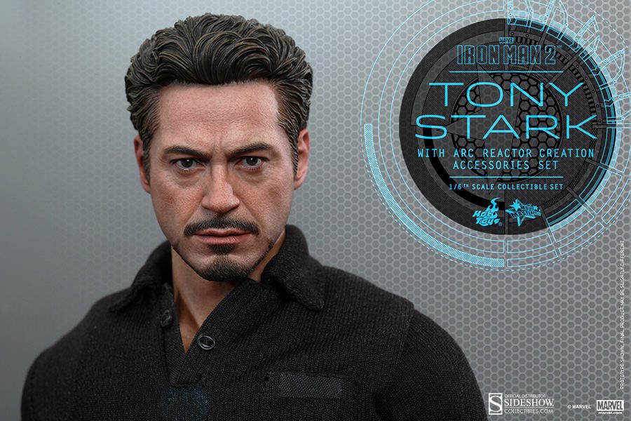 Tony Stark with Arc Reactor Creation Accessories Iron Man 2 Movie Masterpiece Hot Toys - Image 5