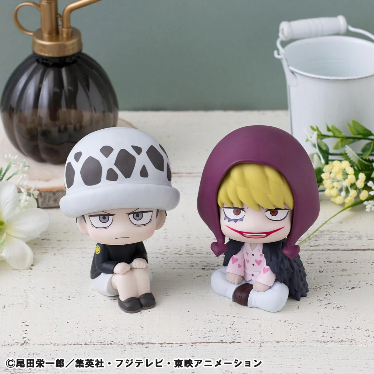 Trafalgar Law Childhood Ver. & Corazon (with gift) Look Up MegaHouse