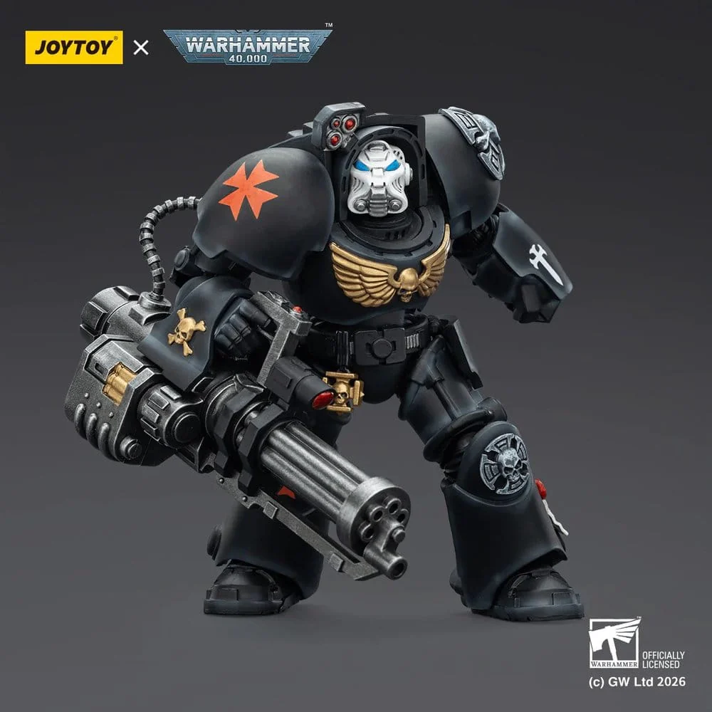 Warhammer 40,000 Actionfigur Black Templars Terminator 3 with Power Fist and Assault Cannon 14 cm - Image 6