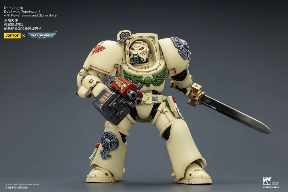 Warhammer 40,000 Actionfigur Dark Angels Deathwing Terminator 1 with Power Sword and Storm Bolter 14 cm - Image 3