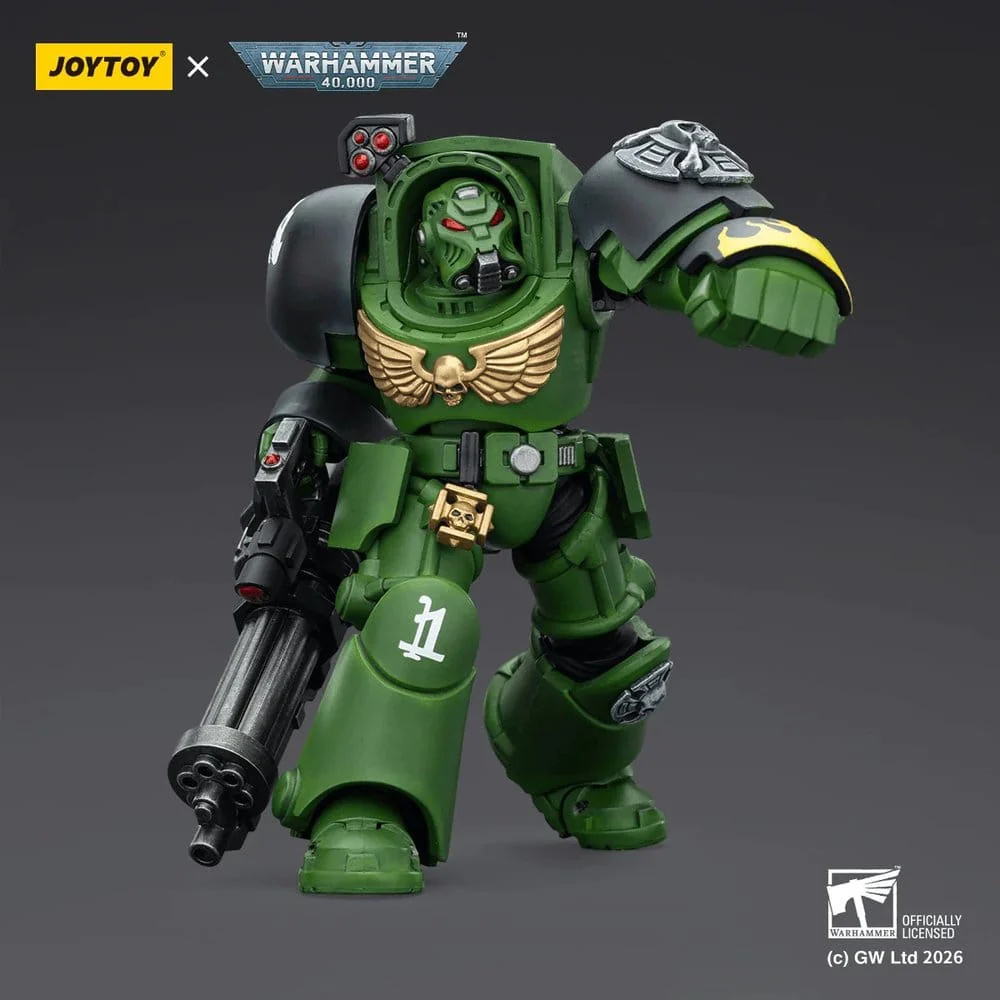Warhammer 40,000 Actionfigur Salamanders Terminator 3 with Power Fist and Assault Cannon 14 cm - Image 5