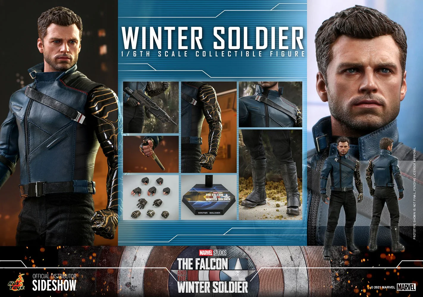 Winter Soldier 1/6 Scale Collectible Figure – Hot Toys TV Masterpiece (Falcon & Winter Soldier) - Image 19